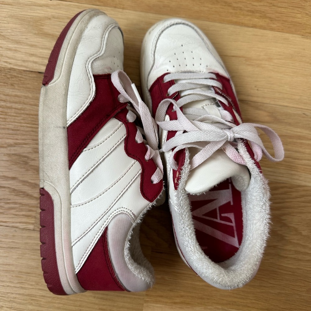 Red Vintage Style Sneakers
